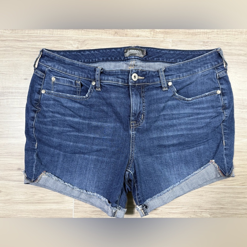 Torrid Dark Blue Jean Shorts